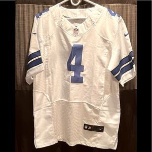 Sold on mer cari On Field Dallas Cowboys #4 Dak Prescott Road Game Jersey